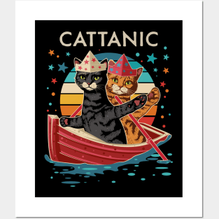 CATTANIC Funny CAT Owner Cat Lover Japanese sunset Posters and Art